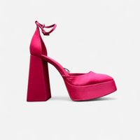 ZARA pink satin platform heels size 41 | NEW | party wedding