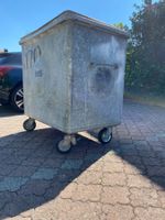 Container verzinkt Rollen Deckel 170 Liter gebraucht