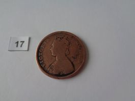 Münze 1/2 Anna 1862 Victoria - Indien SS – England