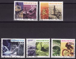Satz SBK-Nr. 1000-1004 (Tourismus 2000) gestempelt