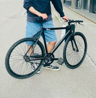 8 bar Velo mit Brooks sattle single speed plus Giro Helm