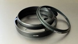 Streulichtblende Alu E62 mit Adapter auf E60 (z.B. Noctilux)