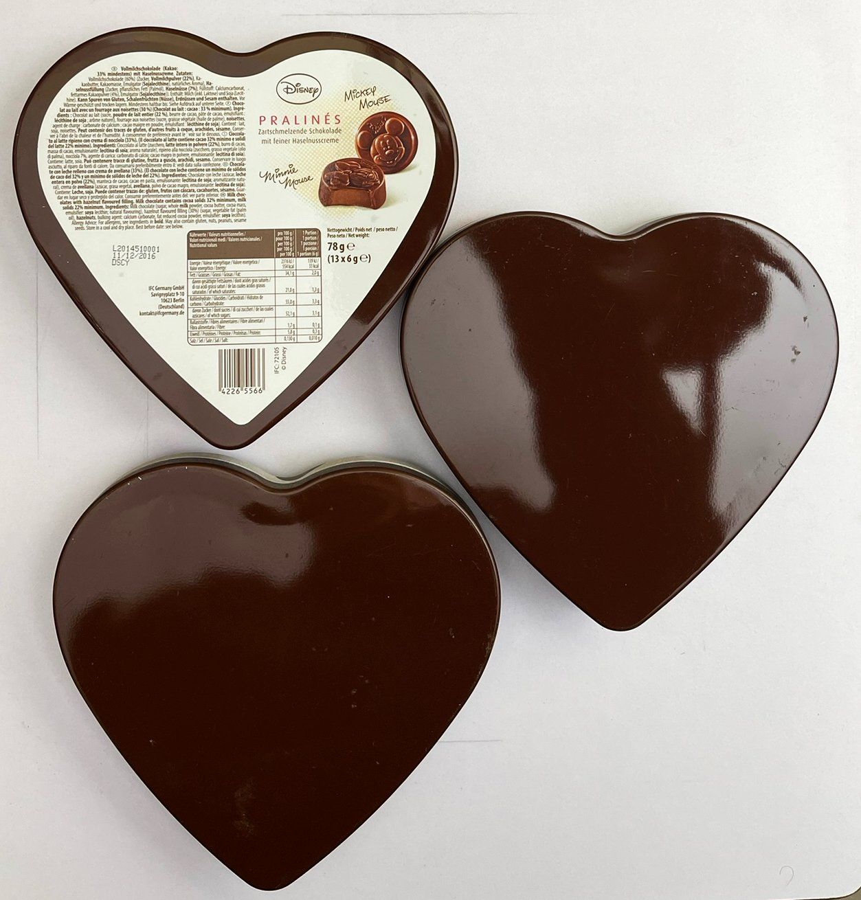 Disney Contenitori & Simili: 3 DISNEY PRALINE BOXEN aus Blech (leer!) – Usato da Frenkendorf venduto da Yard-Sale-2000 4
