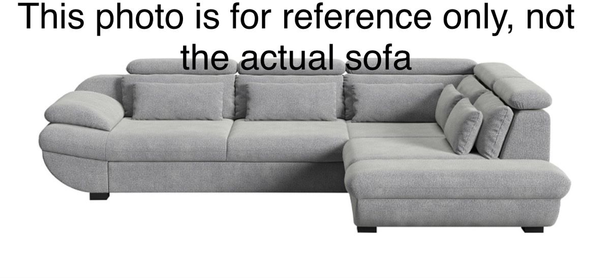Sofas: Stylish Corner Sofa -  grey fabric  – D'occasion à Unterägeri par LuxBagsCH 9