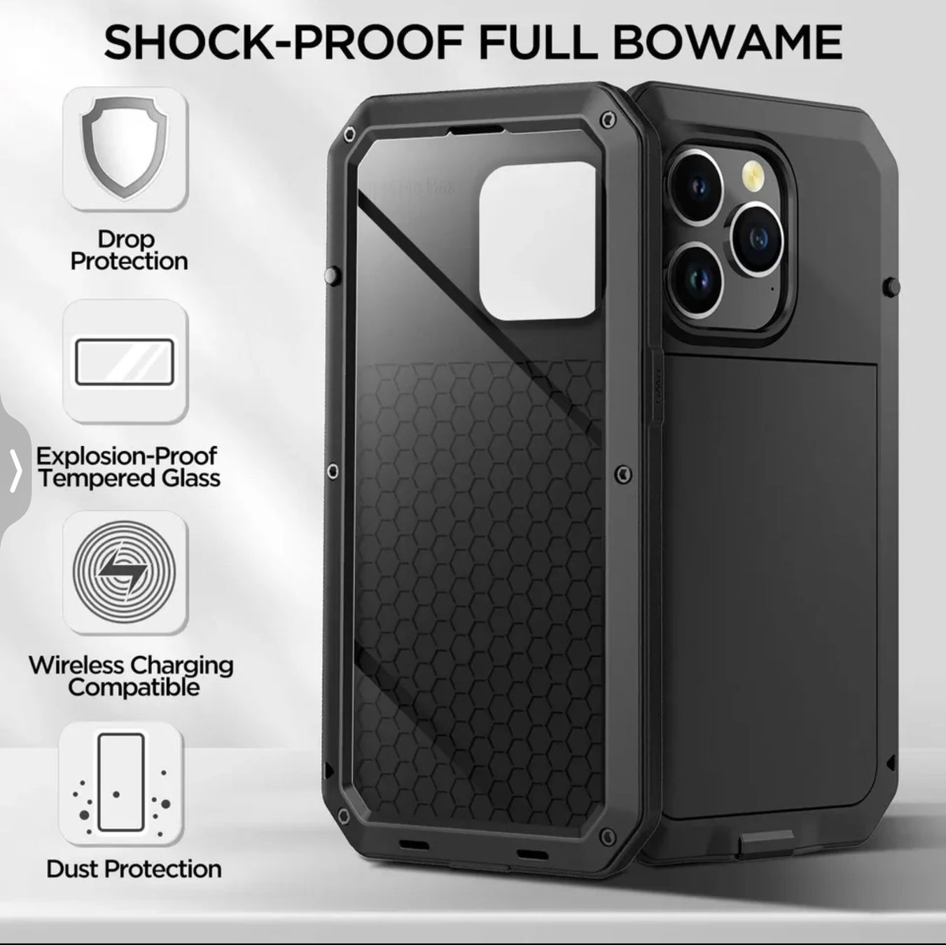 Cover & Protezioni schermo: Heavy Duty 360° Apple iPhone 15 Pro – Nuovo e nell'imballaggio originale da Zürich venduto da Store-247