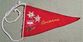 X094 - Alter Wimpel Fahne - Svizzera Locarno Tessin