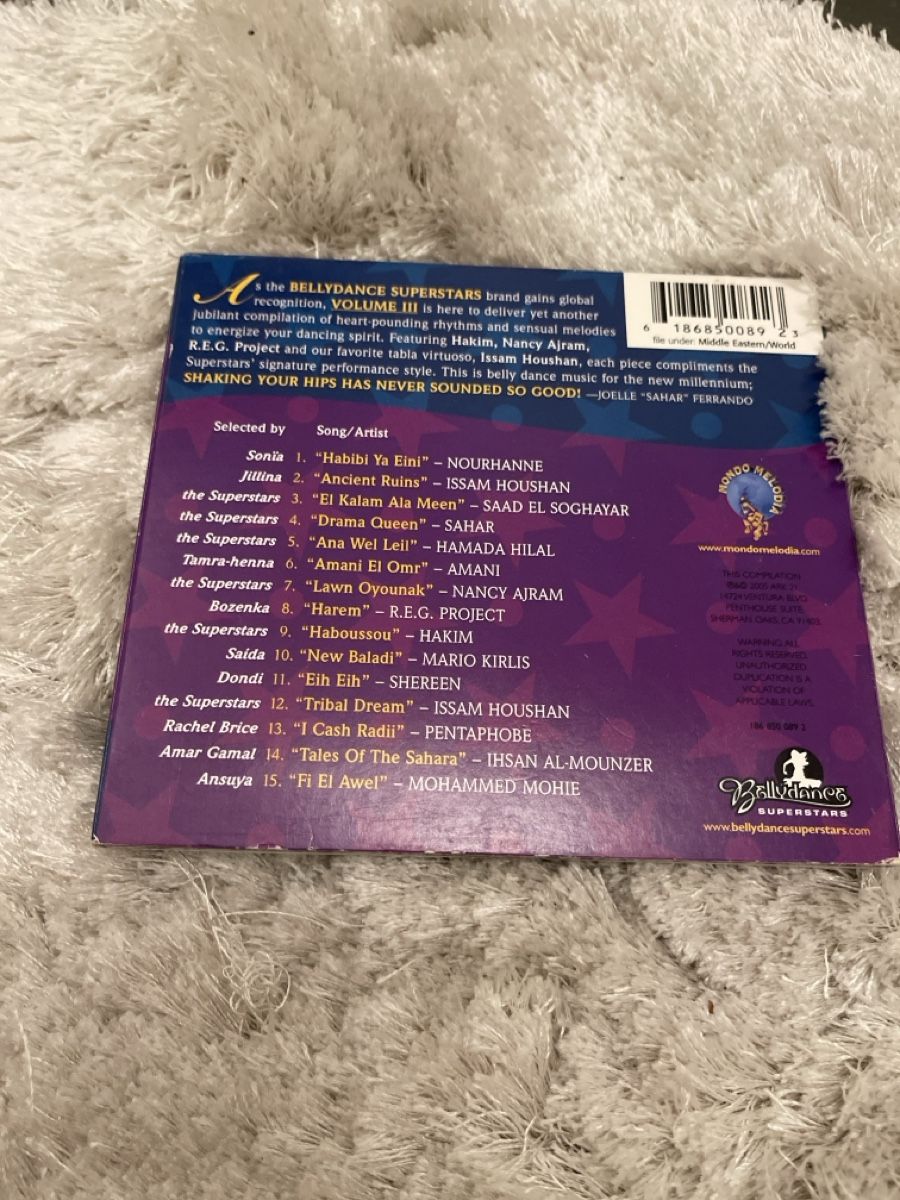CD: Bellydance Superstars Vol. III CD  – Usato da Unterkulm venduto da AnoliOccasion 2