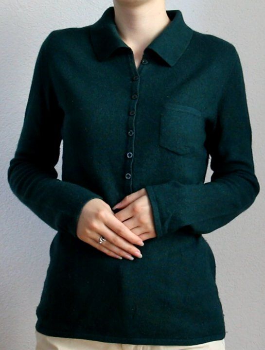Maglioni & Felpe: Dunkelgrüner Seide-Cashmere Pullover – Usato da Luzern venduto da Simona15 2