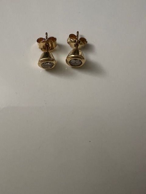 Orecchini pendenti & Orecchini a lobo: Ohrstecker GG 750 mit Diamanten – Nuovo (secondo la descrizione) da Walenstadt venduto da ricamul