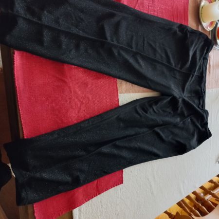 Schwarze Hose Grösse 48 mit Glitzer
