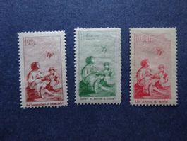 1912 Pro Juventute Vorläufer I-III farbfrisch & postfrisch**