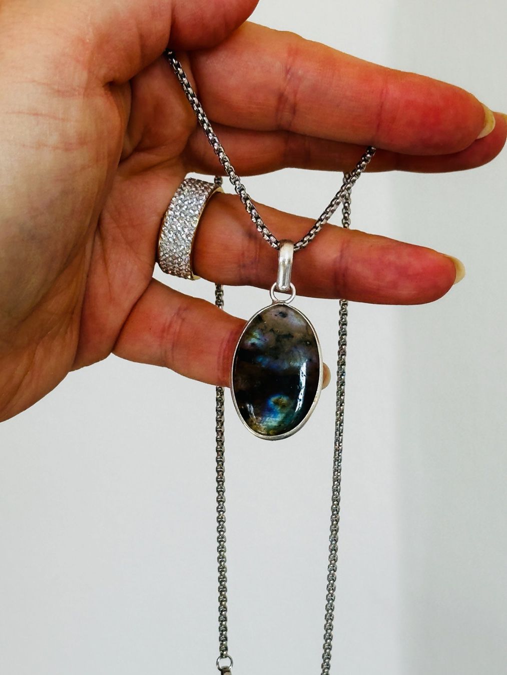 Catenine: Labradorite necklace – Nuovo e nell'imballaggio originale da Genève venduto da AGBERG 4