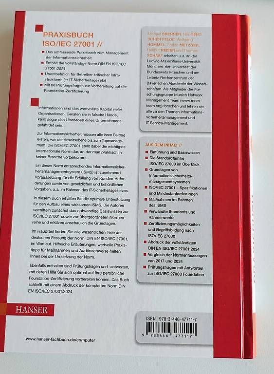 Libri: Praxisbuch ISO/IEC 27001 – Usato da Bülach venduto da Surbetone 1