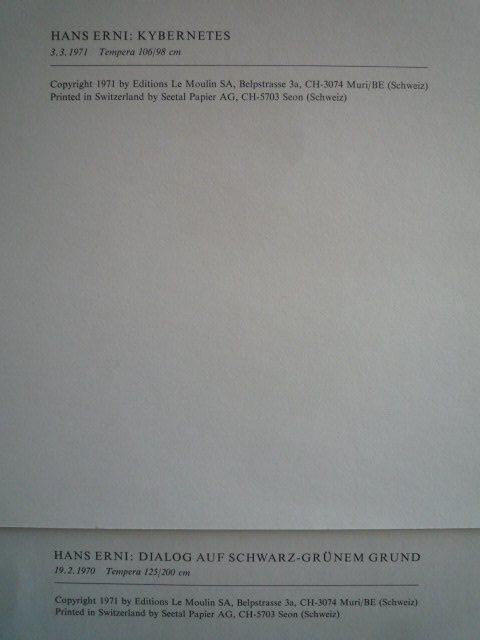 Grafica & Litografie: 4 lithos / Lithografien Hans Erni – Usato da Cortaillod venduto da Matteo18 4
