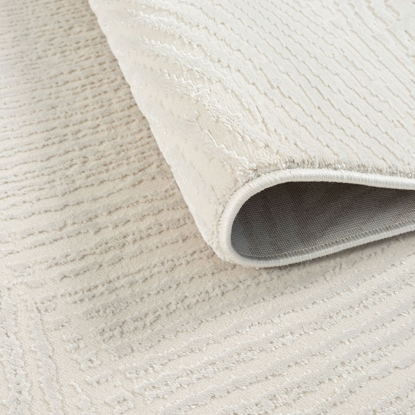 Tappeti: Moderner Teppich, abstraktes Muster, weiss, 160x220cm – Nuovo e nell'imballaggio originale da Reinach AG venduto da carpethouse 3