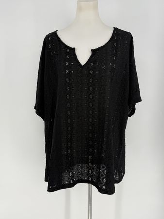 Shirt mit Lochmuster Gr. 50