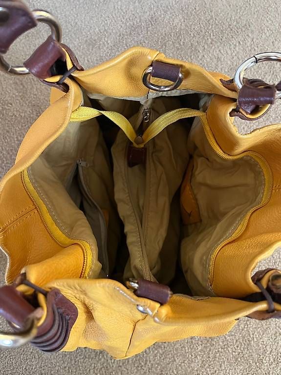 Taschen für Damen: Echtledertasche Senfgelb – Gebraucht aus Wangs von MiStGoPe 1