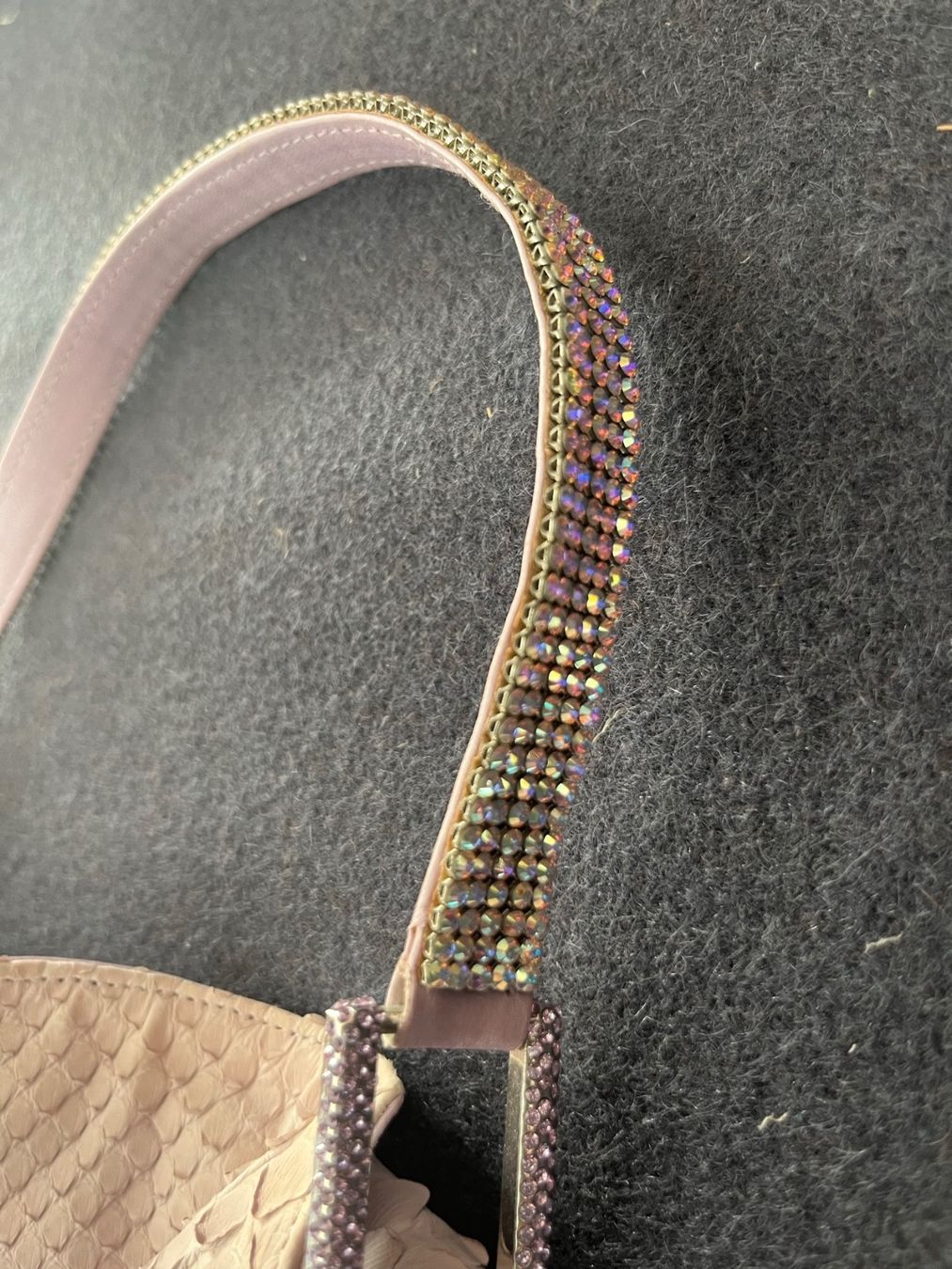 Swarovski Borse da donna: Daniel Swarovski Abendtasche rosa Schlangenleder – Nuovo (secondo la descrizione) da Saanen venduto da SoniaMichaela 2