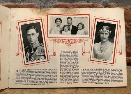 1937 Antike Foto Sammelbilder Album OUR KING & QUEEN England