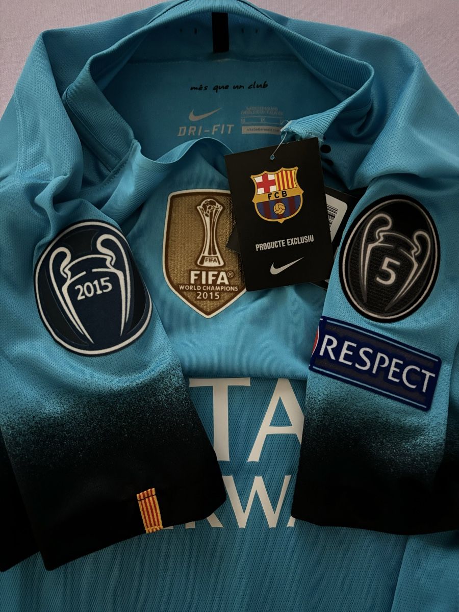 FC Barcelona Canottiere & Pantaloni: FC BARCELONA NIKE MESSI AUTHENTIC THIRD TRIKOT – Nuovo (secondo la descrizione) da Rain venduto da JerseyLegends 7