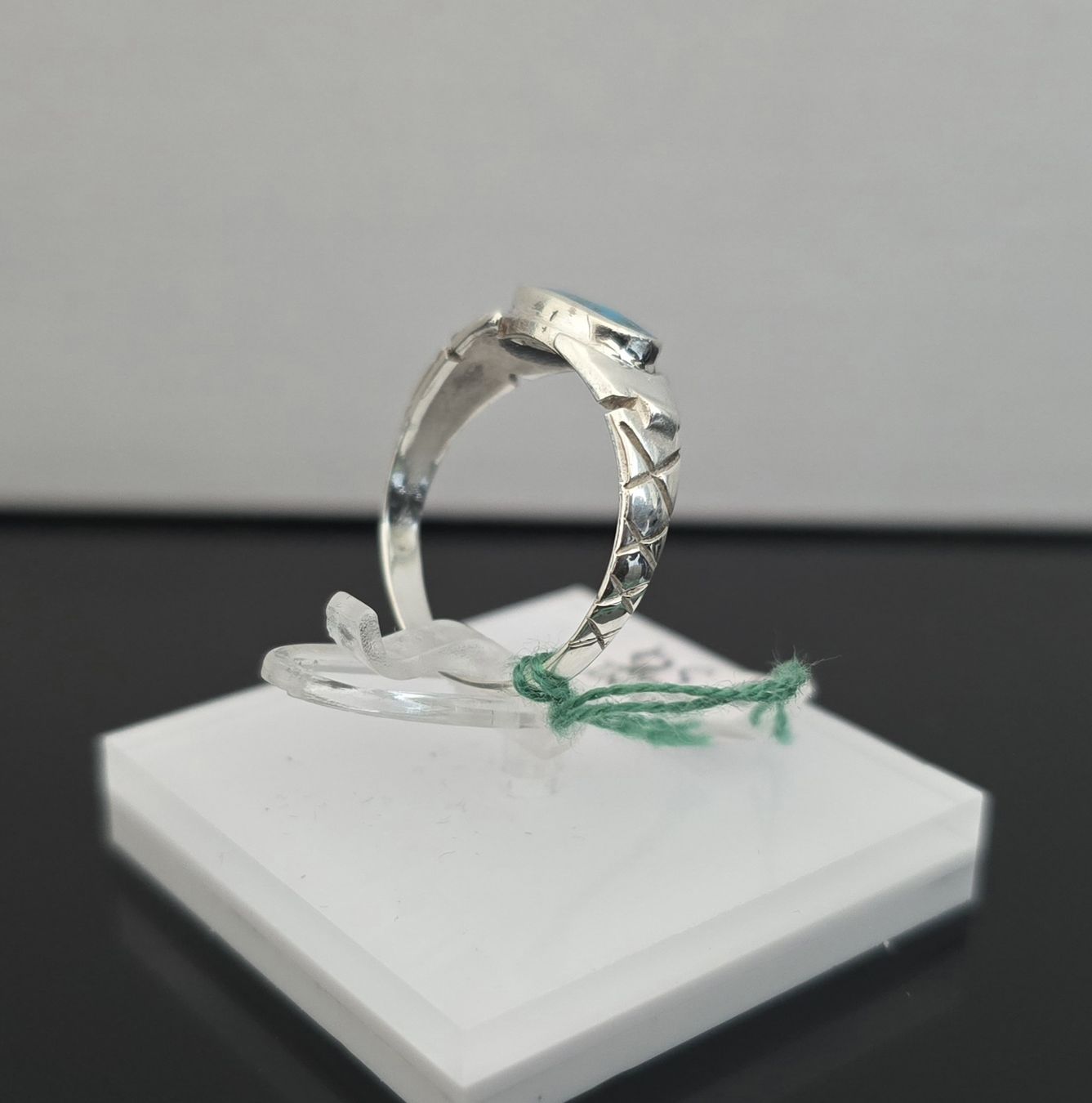 Anelli: Bague Style Navajo Native Pointe de Turquoise Argent 925 – Usato da Basel venduto da ALEXANDER4056 5