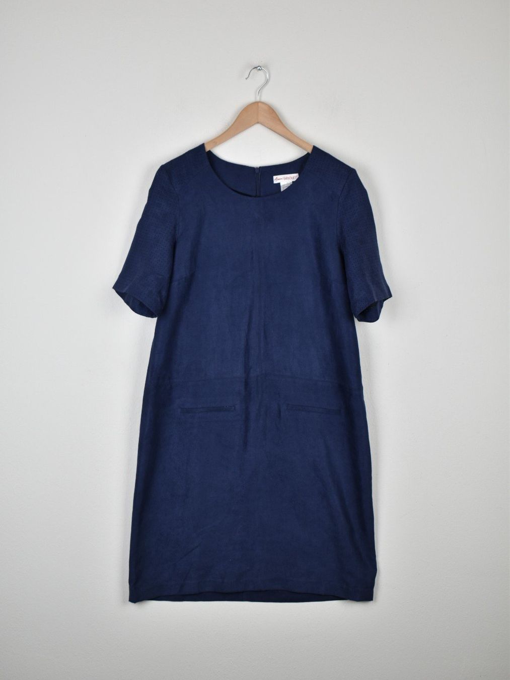 Anne Weyburn Vestiti: Anne Weyburn Kleid, Wildlederoptik, Gr.40, blau – Nuovo (secondo la descrizione) da Nürensdorf venduto da 2ND_STORY