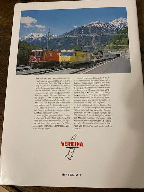 Livres: BUCH  " VEREINA " – D'occasion à Chur par silbermon 9