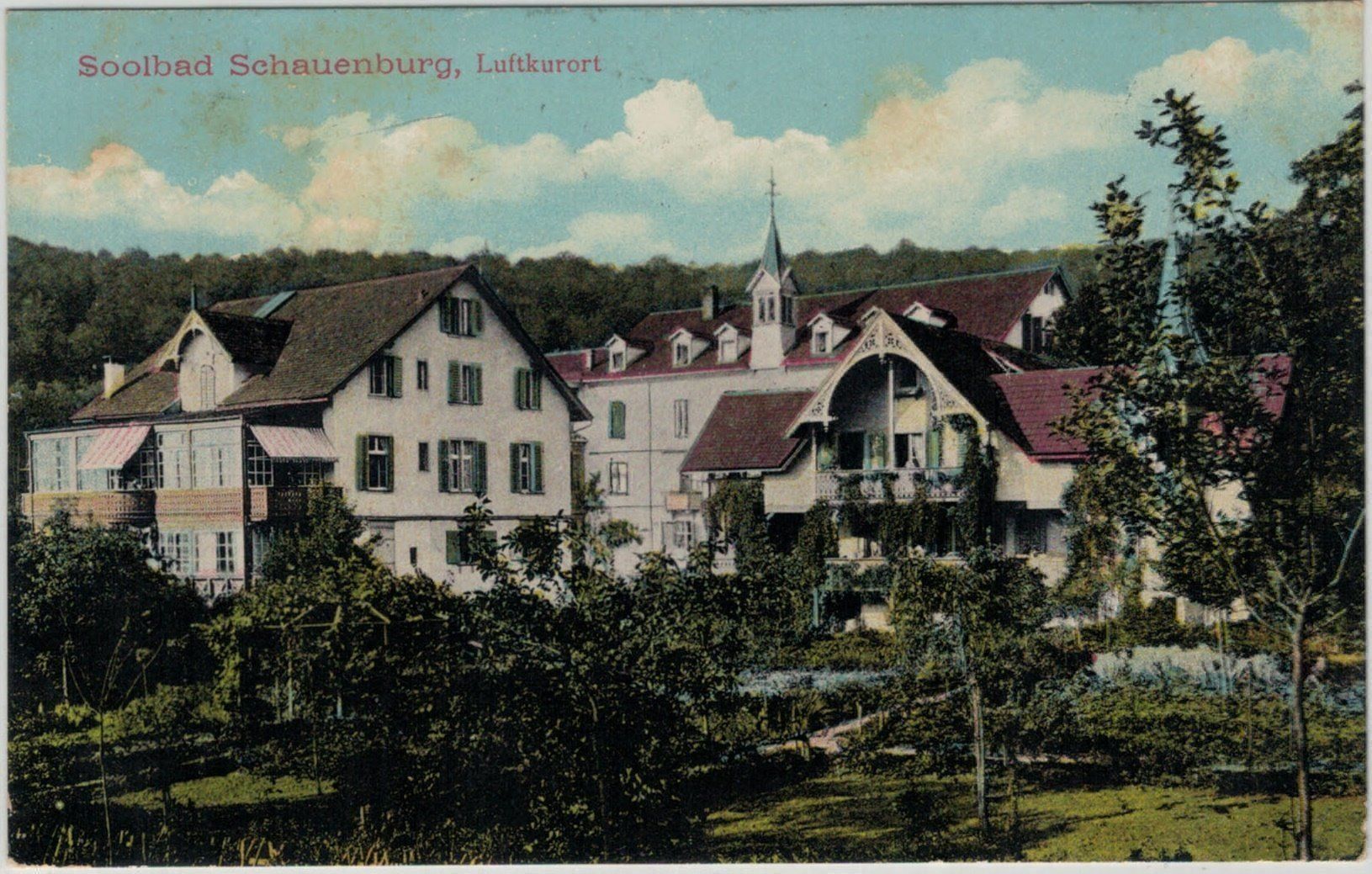 Ansichtskarten: BL 24 Solbad Luftkurort Schauenburg 1916 – Gebraucht aus Fribourg von philafri