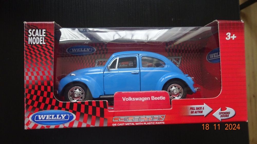 Siku VW Beetle convertible 8,3 cm acier bleu clair (1505) - Jouets pour enfants