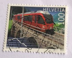 Nr.1350 mit Stempel 2010 100 jahre Berninalinie Sondermarken