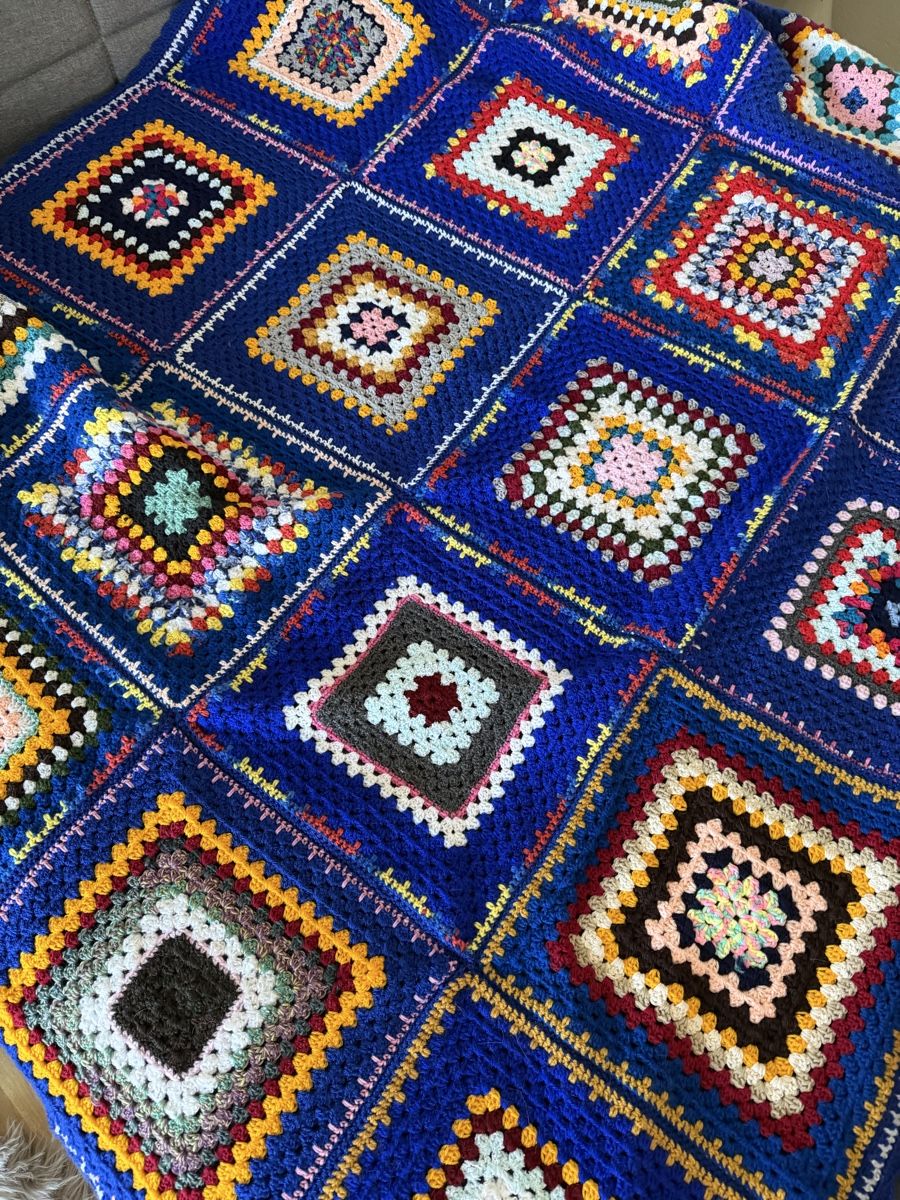 Coperte: Selbsglehäkelte Decke Granny Square NEU – Nuovo e nell'imballaggio originale da Aarau venduto da melaniefhr2000 2