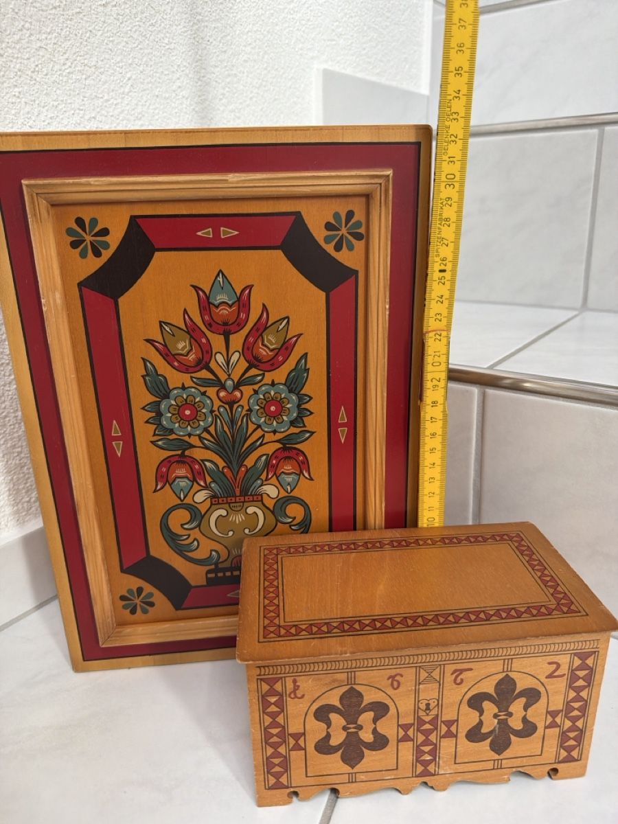 Altre Stoviglie: Alte Kambly Holzdosen, Gebäckdose. – Usato da Biberist venduto da Momo33 7
