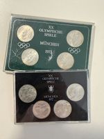 8x 10 DM Olympia München 1972 Silber 625 – 2 Sammler Sets