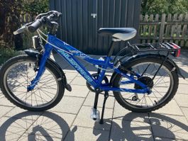 Mustang Kinderfahrrad blau Grösse 18 Zoll