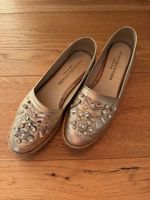 Pons Quintana Espadrilles Leder Grösse 38 mit Schmucksteinen
