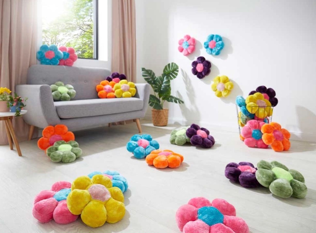 Kissen: 10x Coussins fleurs multicolores – Neu (gemäss Beschreibung) aus Schönried von niceforest