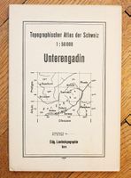 Topografischer Atlas der Schweiz Unterengadin 1944