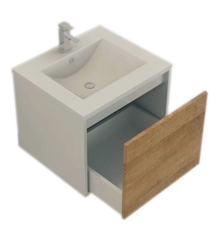 Mobili per bagno: Badmöbelset 'Linz' in Holzoptik – Nuovo e nell'imballaggio originale da Herbertingen venduto da jet-line-e-trade 4