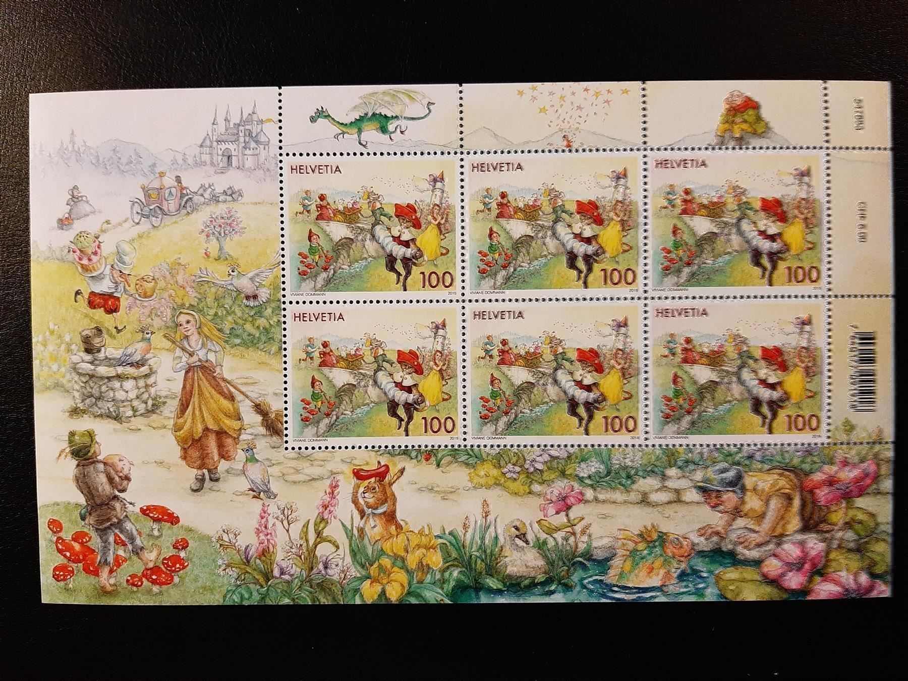 Tutti i francobolli: 2018 Märchen Kleinbogen Postfrisch – Nuovo (secondo la descrizione) da Affoltern am Albis venduto da Andrezc 2