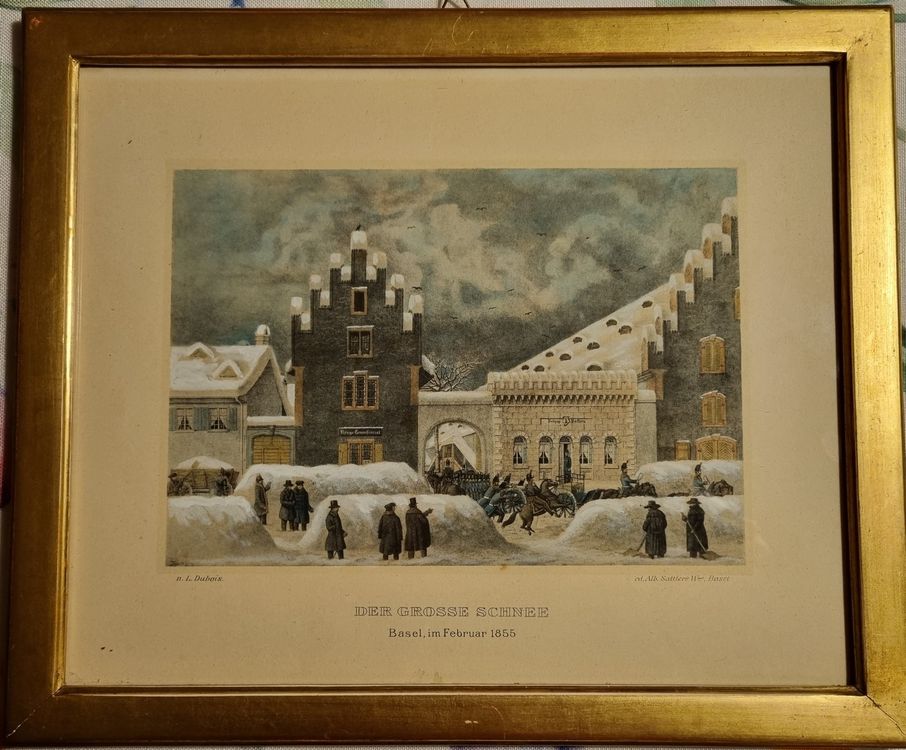 Dubois Louis Der grosse Schnee von 1855, Basel Kaufen auf Ricardo