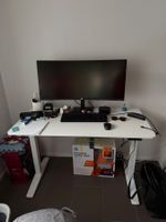 Stehpult Carryhome höhenverstellbar elektrisch 120cm Weiss