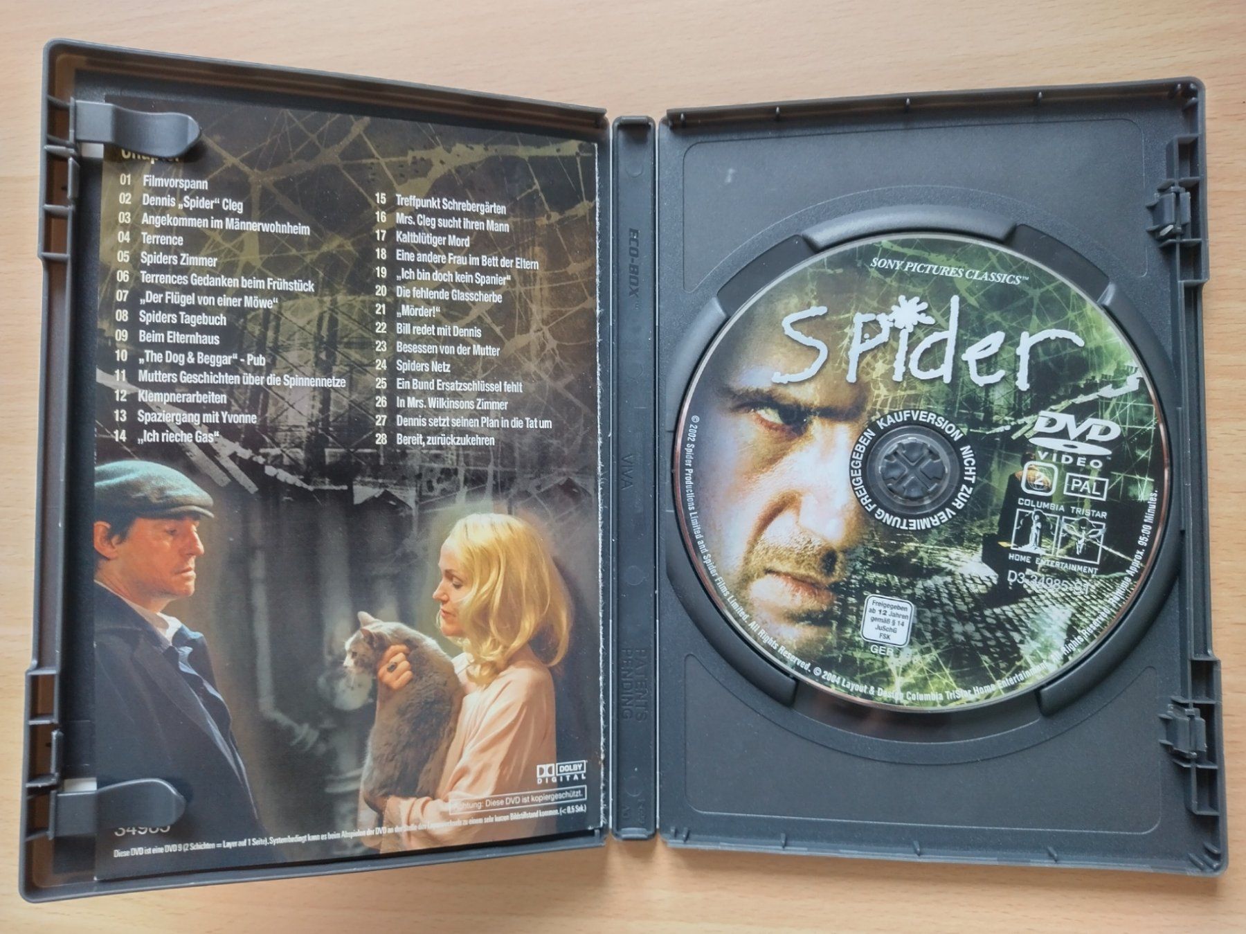 Tutti i DVDs: Spider - Düsterer Psychothriller – Usato da Jona venduto da Argus36 2