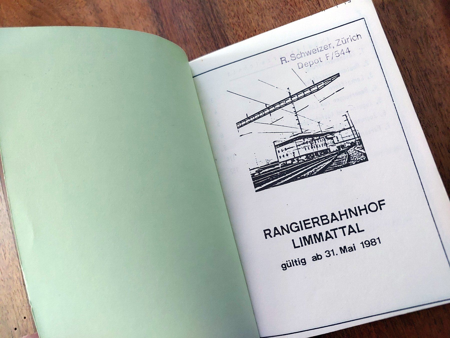 Riviste & Magazine: Rangierbahnhof Limmattal - 1981 – Usato da Schönenwerd venduto da Steidi