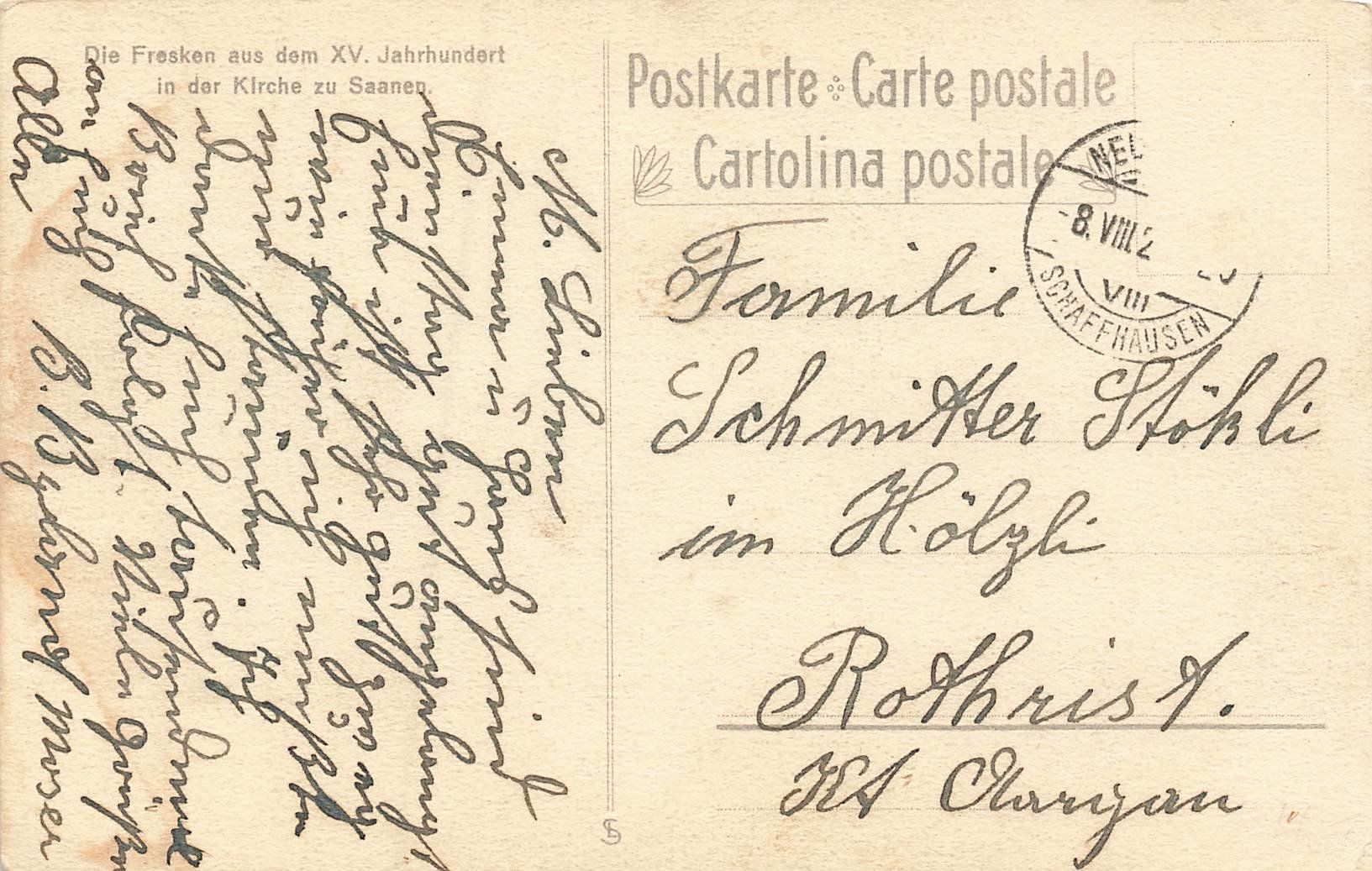 Cartes postales: Kirche zu Saanen – D'occasion à Schwyz par Seffi56 1