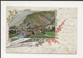 AK 1901 Souvenir Suisse - St. Gotthard - Amsteg