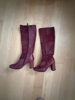Ab 1.- Damen Stiefel Echtleder bordeaux Grösse 36 