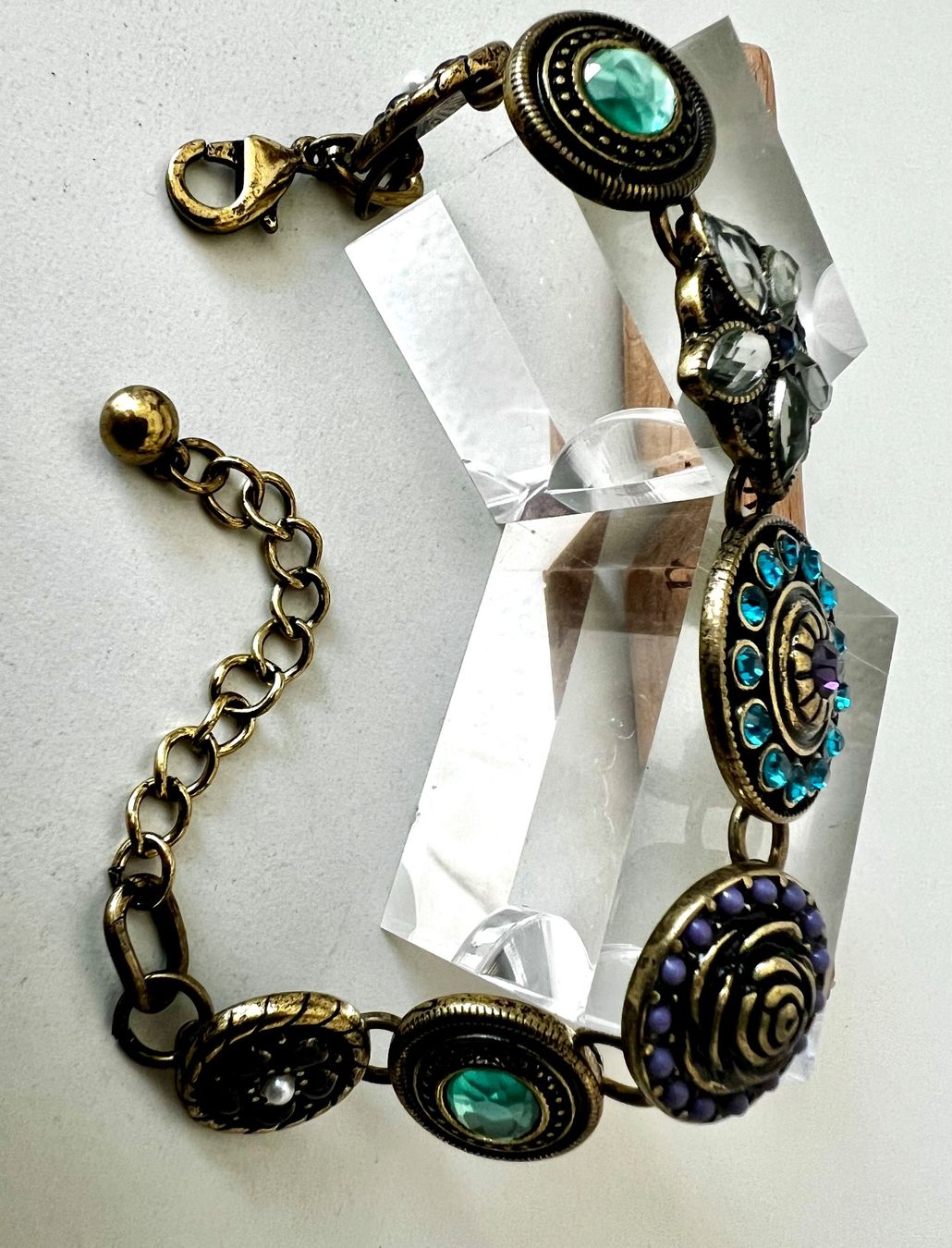 Bracciali & Braccialetti: Statement - Cooles Glitzerband aus Messing – Usato da Ruswil venduto da artbyhand 6