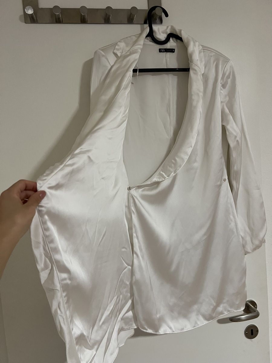 Zara Vestiti: Zara Blazerkleid Weiss Gr. S – Usato da Zürich venduto da R1908 4
