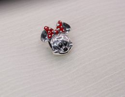 Charm "Minnie Mouse" zu Pandora 925 Silber