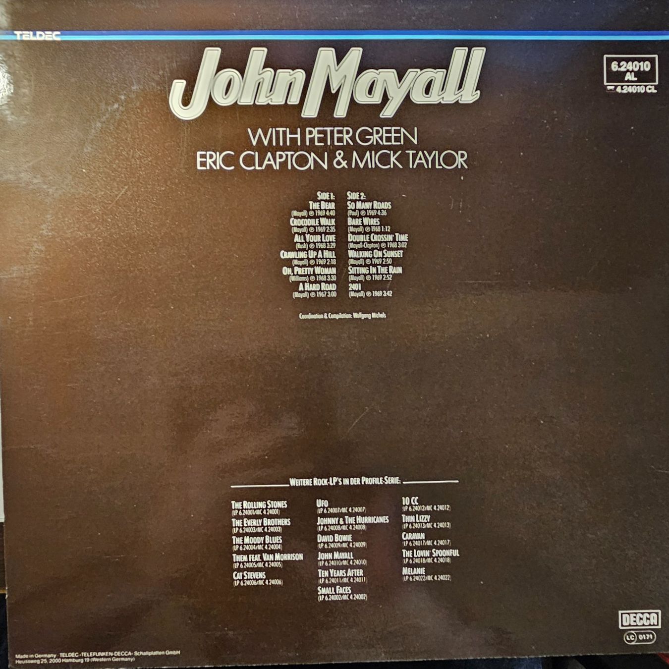 Schallplatten: John Mayall With Peter Green, Eric Clapton & Mick Taylor – Gebraucht aus Wahlen b. Laufen von Cg10 1